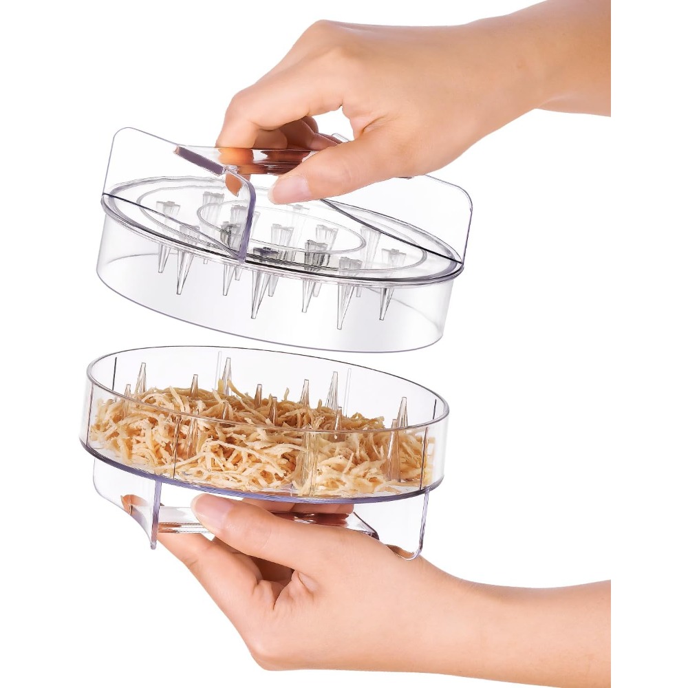Meal Prep Pork - Rutschfester Hähnchenfleisch-Zerkleinerer mit Vollständig Transparentem Design,