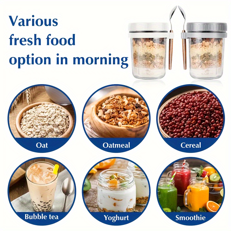 1 Stück/2 Stück Haferflockenbe – Overnight Oat Jar Bewertung und Preis