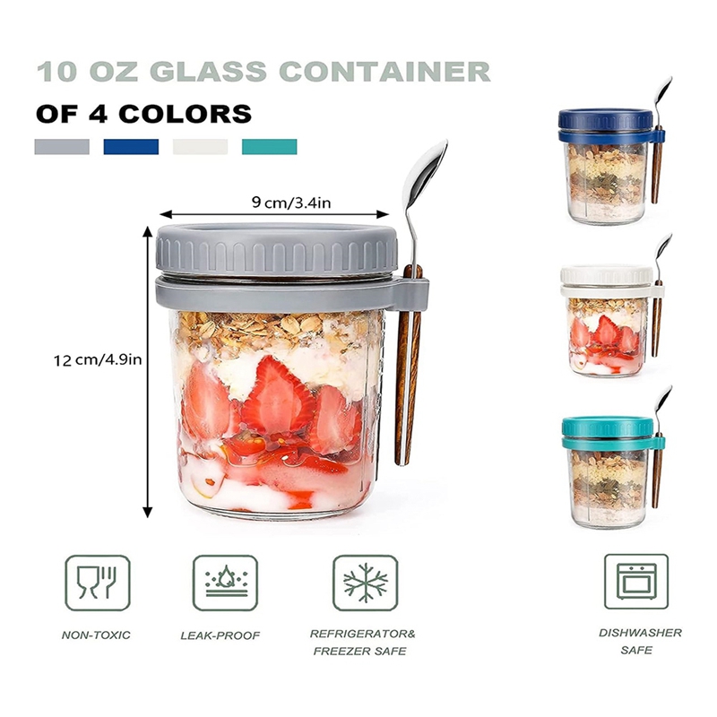 4er-Pack Overnight-Oats-Behält – Overnight Oat Jar Bewertung und Preis
