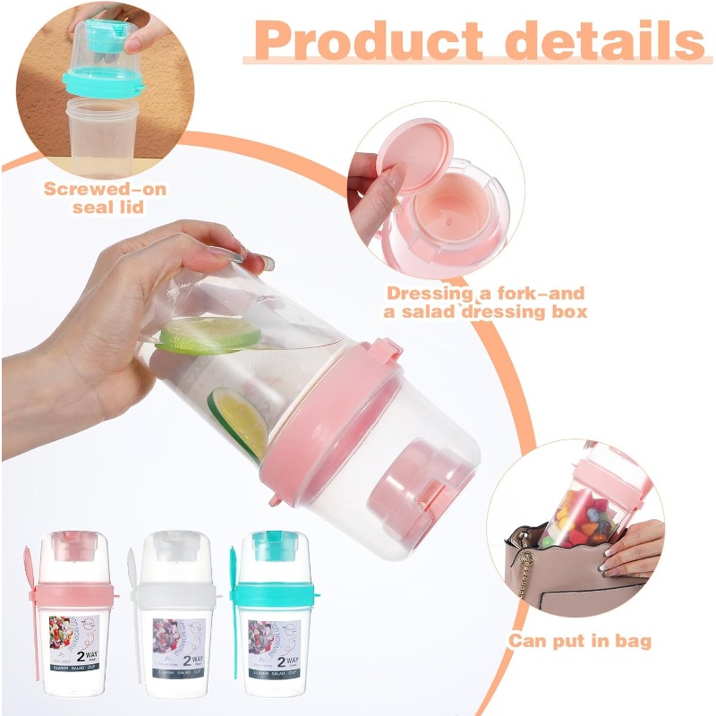 Tragbarer Salatbecher, doppelt – Meal Prep Yogurt Containers Bewertung und Preis