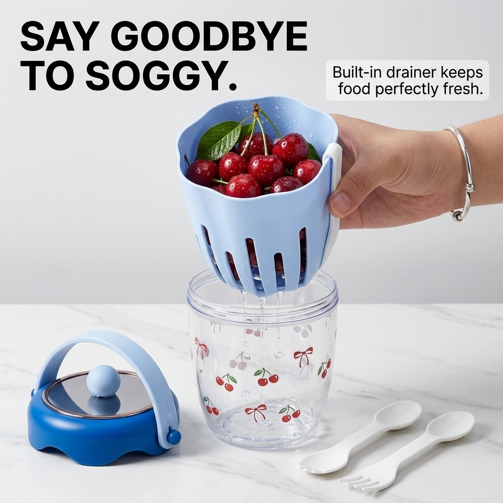 Tragbarer Plastik-Salatbehälte – Meal Prep Yogurt Containers Bewertung und Preis