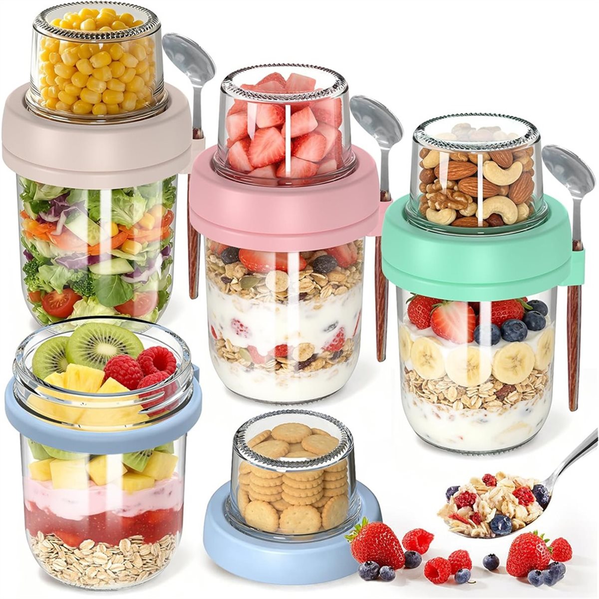 Leichtgewichtige 4er-Pack Over – Overnight Oat Jar Bewertung und Preis
