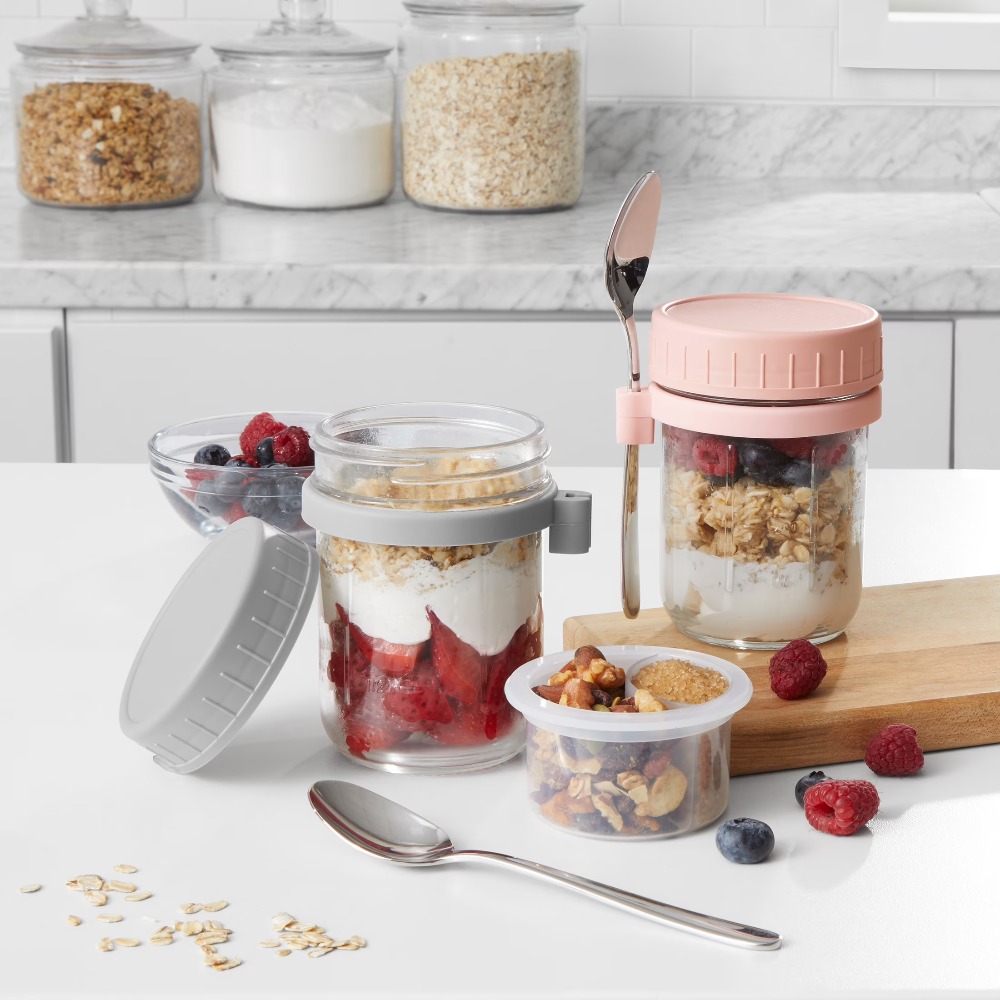 Tragbarer Behälter für Overnig – Overnight Oat Jar Bewertung und Preis