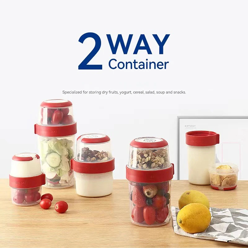 Doppelschichtiger Salatbecher  – Meal Prep Yogurt Containers Bewertung und Preis