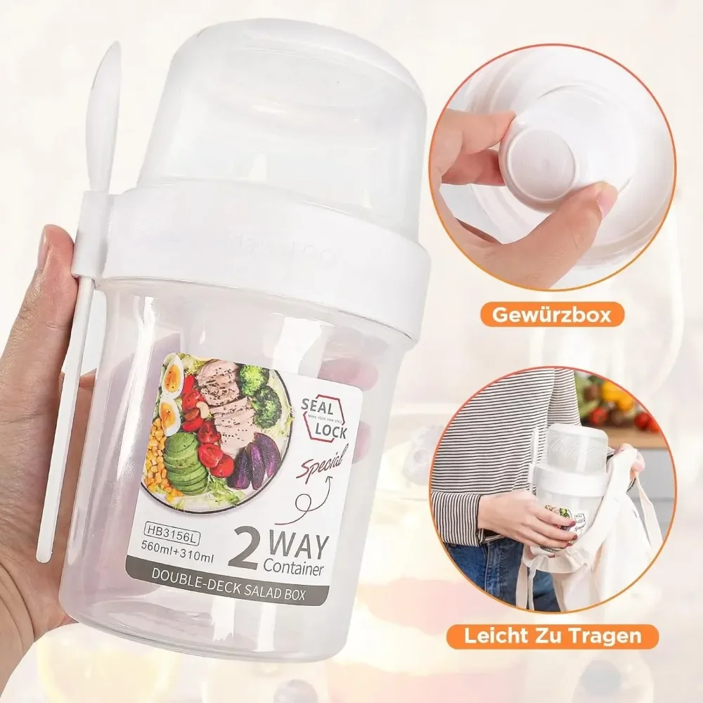 Salatbecher, Frühstückstassen, – Meal Prep Yogurt Containers Bewertung und Preis