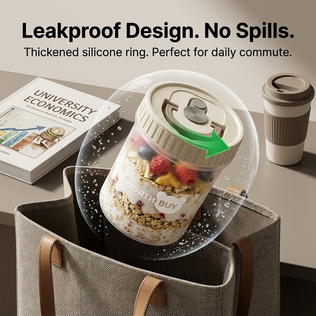 Overnight-Oats-Behälter mit De – Meal Prep Yogurt Containers Bewertung und Preis