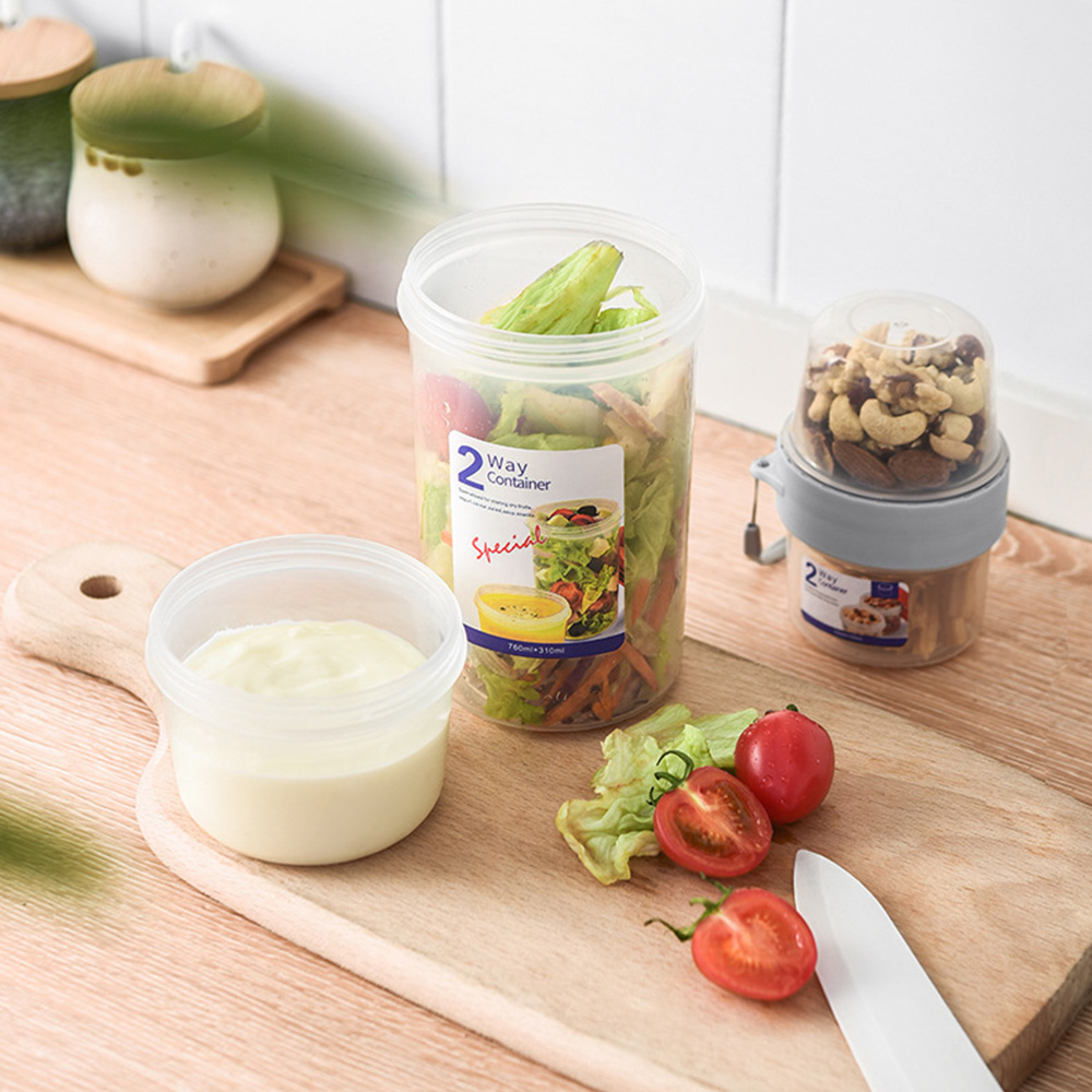 2 schicht Joghurt Salat Versie – Meal Prep Yogurt Containers Bewertung und Preis