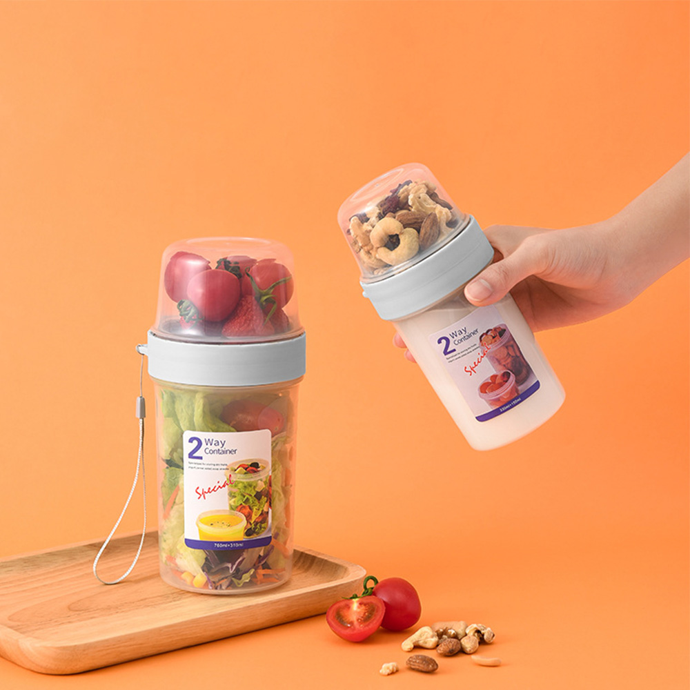 2 schicht Joghurt Salat Versie – Meal Prep Yogurt Containers Bewertung und Preis